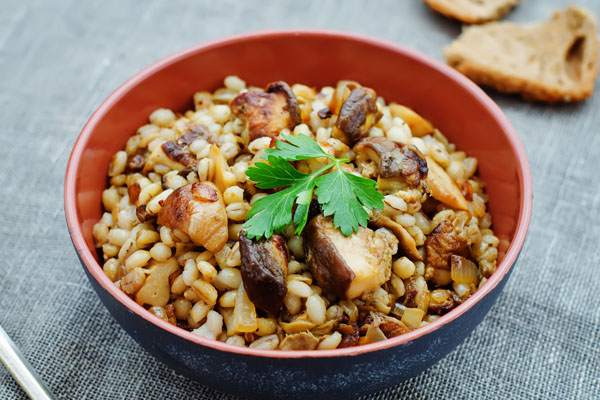 Перловка с грибами