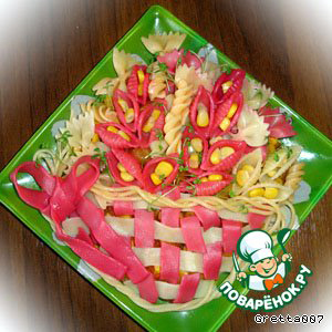 Овощное рагу с макаронами