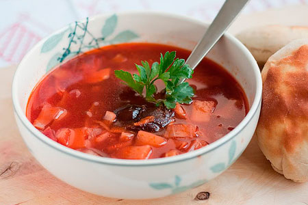 Открытый урок: вегетарианский борщ и оладьи