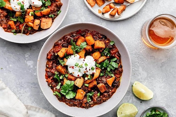 Чили по-мексикански со сладким картофелем